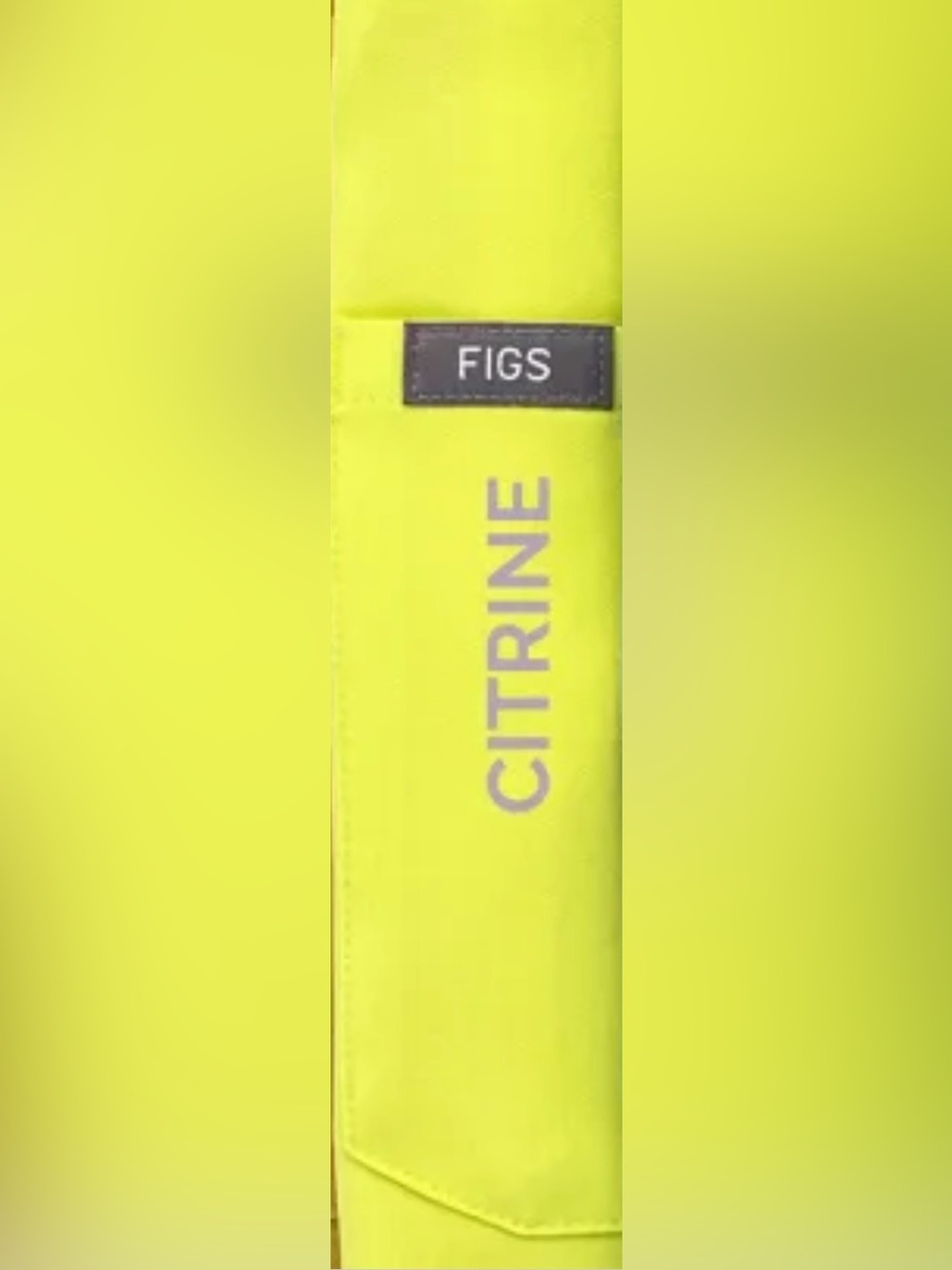 SOLD💛💚FIGS Catarina One-Pocket Scrub Top Limited edition color-Citrine Large EUC - Picture 8 of 8